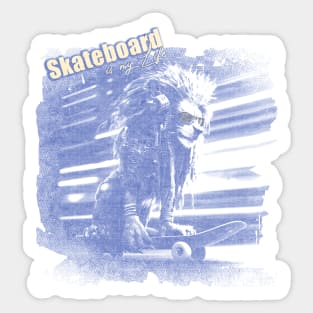 Lion Skateboard is my Life Sticker
